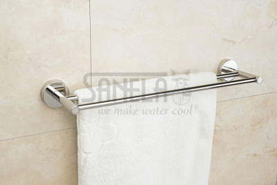 Нержавеющий двойной полотенцедержатель SLZD 10 арт: 62100 Sanela Чехия (фото, схема)