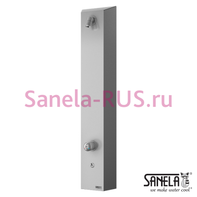 Порционная душевая панель пьезо со смесителем SLSN 02PB арт: 92029 Sanela Чехия (фото, схема)