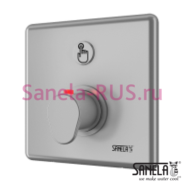 Нажимной смеситель для душа пьезо с термостатом SLS 02PTB