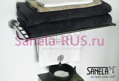 Нержавеющая полка для полотенец SLZD 37 арт: 62370 Sanela Чехия (фото, схема)