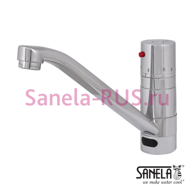 Сенсорный смеситель c термостатом SLU 24D арт: 13241 Sanela Чехия (фото, схема)