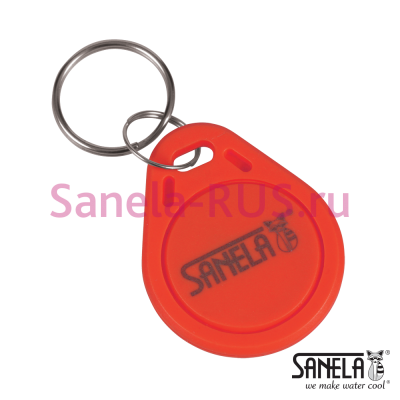 Комплект 50 шт. пластмассовых RFID жетонов для жетонных автоматов, красный цвет арт: 88512 Sanela Чехия (фото, схема)