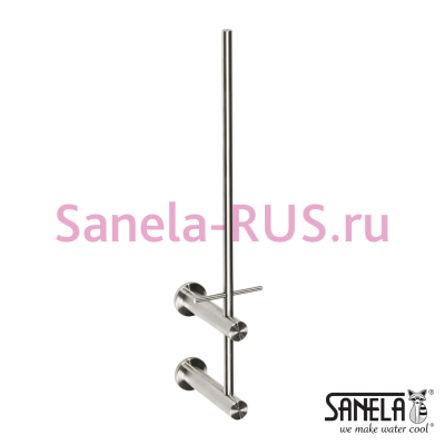 Нержавеющий держатель туалетной бумаги SLZN 47D арт: 85478 Sanela Чехия (фото, схема)