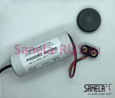 Корпус для батарейки с Muller проводом 9В арт:  Sanela Чехия (фото, схема)