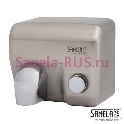 Нержавеющая механическая сушилка для рук SLO 02M арт: 79023 Sanela Чехия (фото, схема)