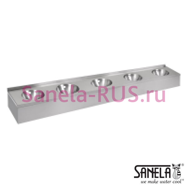 Нержавеющая раковина с пятью чашами с облицовкой SLUN 61P
