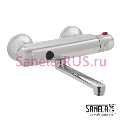 Настенный бесконтактный смеситель SLU 25SB арт: 33259 Sanela Чехия (фото, схема)