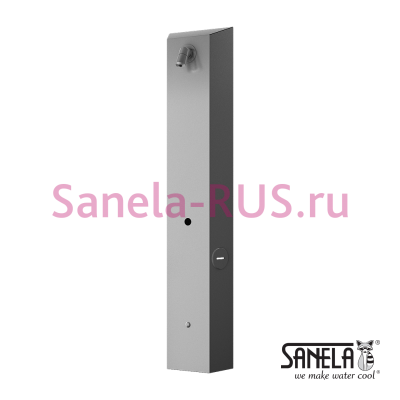Нержавеющая душевая панель RFID с пьезо кнопкой SLZA 31 арт: 89310 Sanela Чехия (фото, схема)