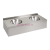 Нержавеющая раковина с двумя чашами с облицовкой SLUN 19P арт: 93197 Sanela Чехия (фото, схема)